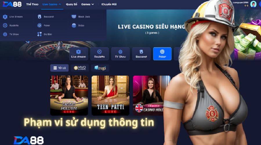 Chính sách bảo mật của nhà cái DA88 về thu thập thông tin cá nhân